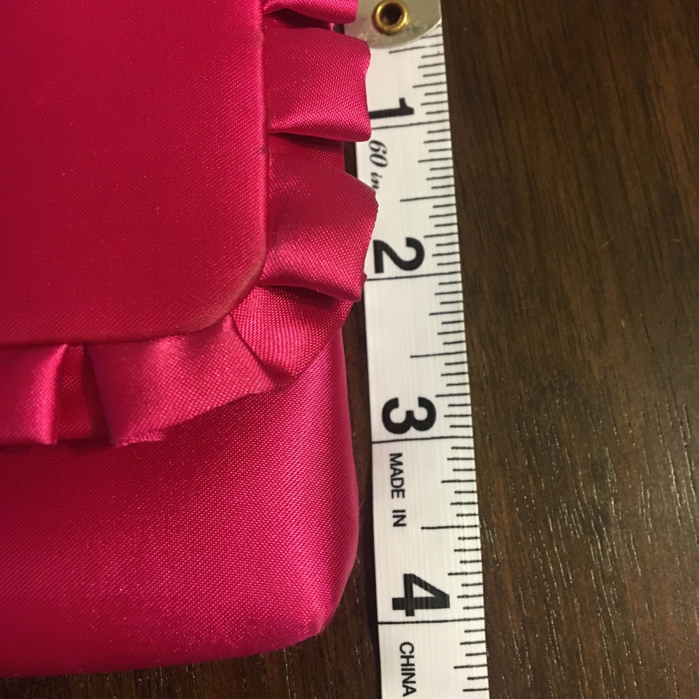 La Regale Pink Ruffle Clutch - Picture 3 of 5